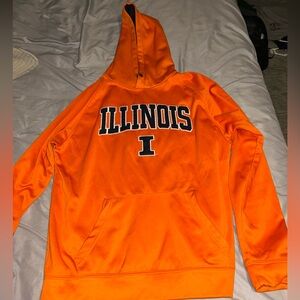 Orange and black university of Illinois hoodie